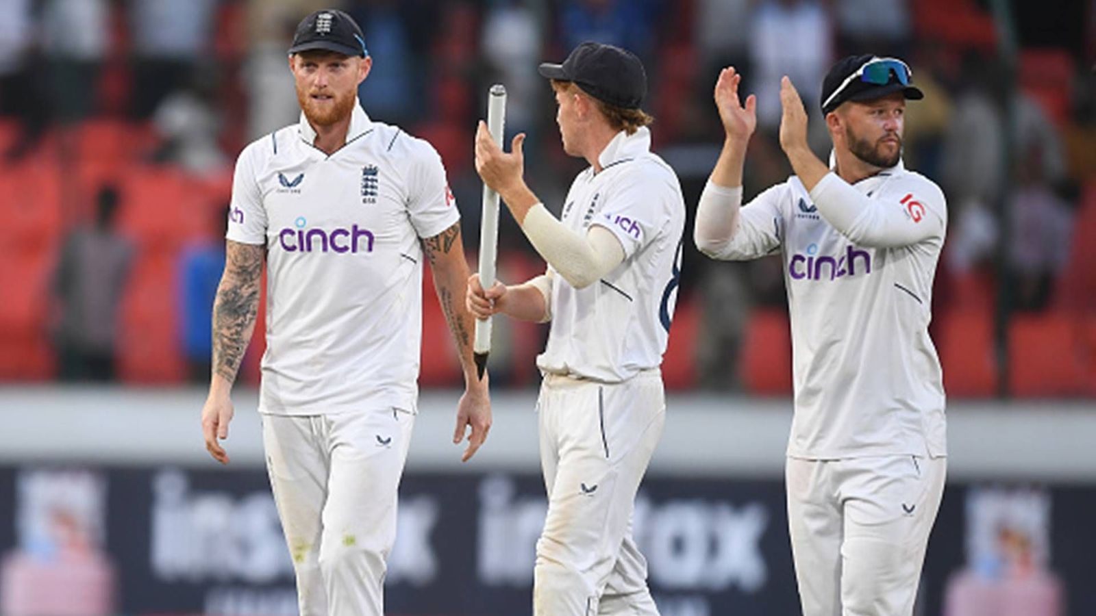 Better than Root's 218, Cook's 190, and Pietersen 186: Stokes calls Pope's 196 'greatest innings ever played in subcontinent by an English batter' England captain Ben Stokes, Ollie Pope and Ben Duckett after a 28-run win over India in Hyderabad (Getty Images)