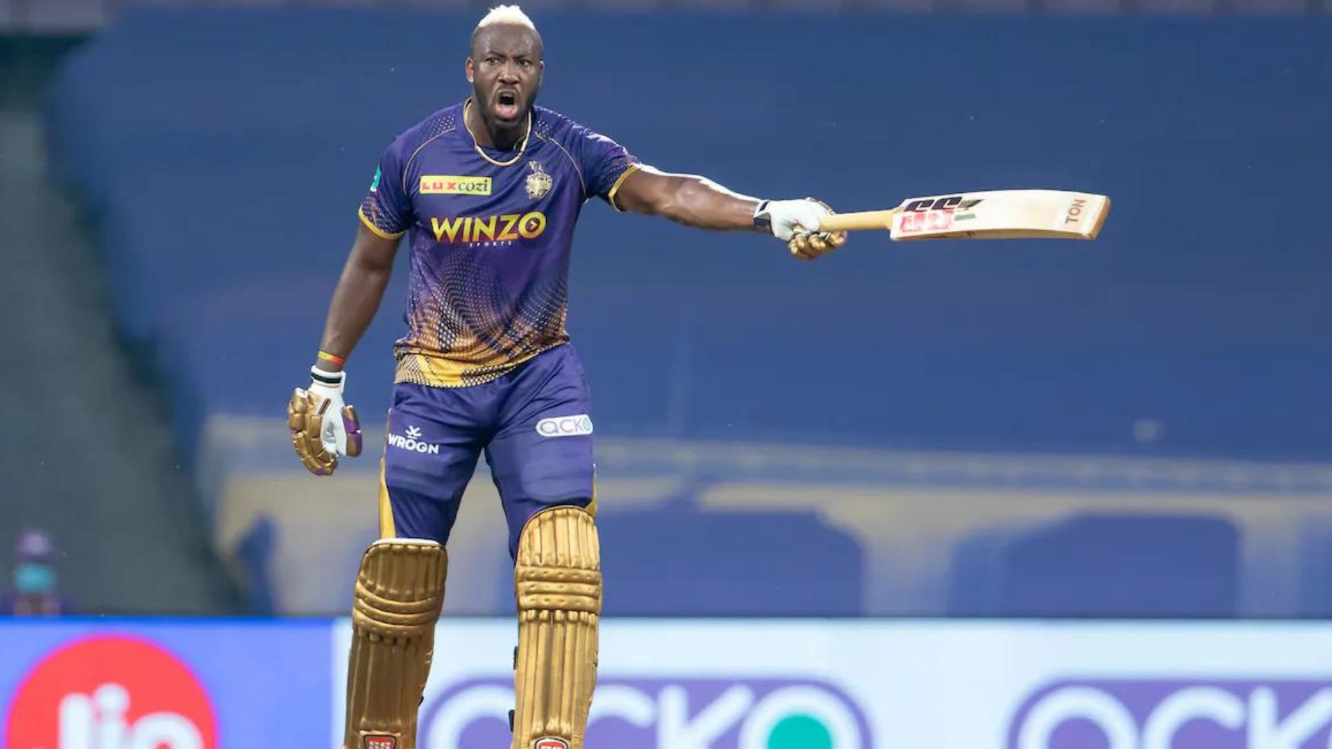 Andre Russell's blistering knock coupled with two-wicket spell power Knight Riders to six-wicket win over Giants Andre Russell's blistering knock coupled with two-wicket spell power Knight Riders to six-wicket win over Giants