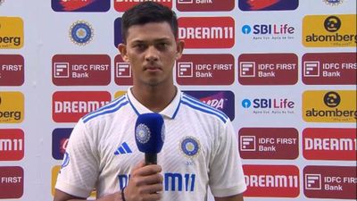 'Rahul sir and Rohit bhai kept...': Yashasvi Jaiswal reveals messages from dressing room during marathon 179-run knock on Day 1 of Vizag Test Centurion Yashasvi Jaiswal after the end of Day 1's play (Screengrab: JioCinema, X)
