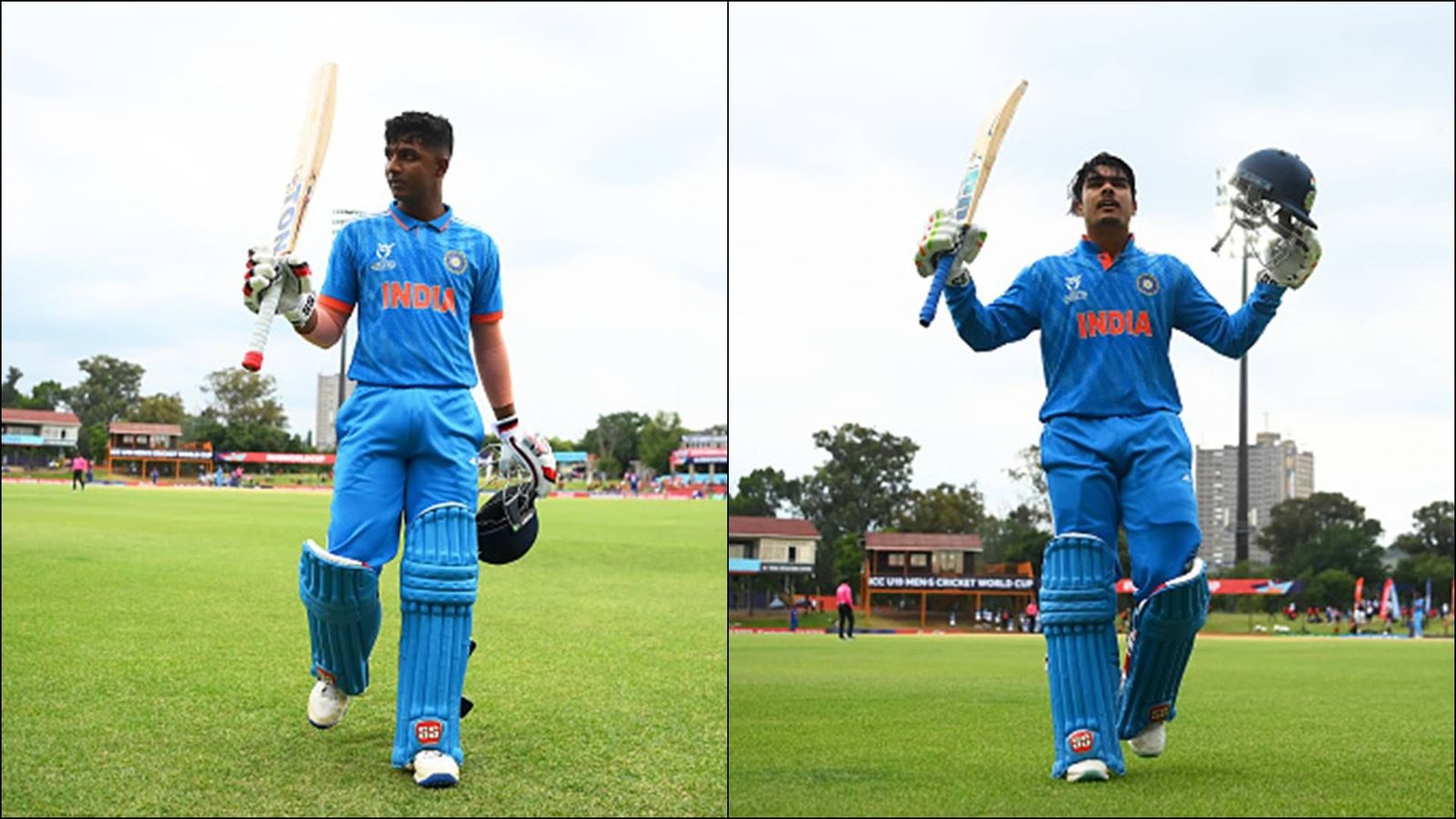 U19 World Cup: Uday Saharan, Sachin Dhas’ centuries help India beat Nepal by 132 runs, book semifinal berth with 5 consecutive wins Sachin Dhas and skipper Uday Saharan return to dressing room after scoring centuries against Nepal (Getty Images)