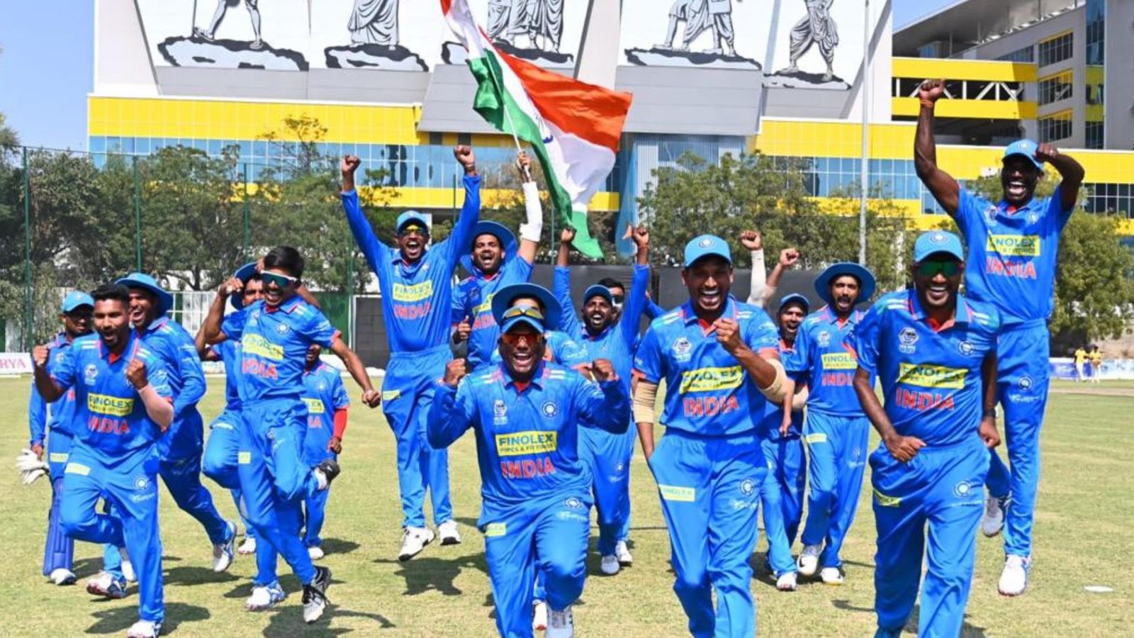 India's physical disability cricket team seals T20 series 3-1 with stunning win against England India's physical disability cricket team's players celebrate after winning T20 series against England.