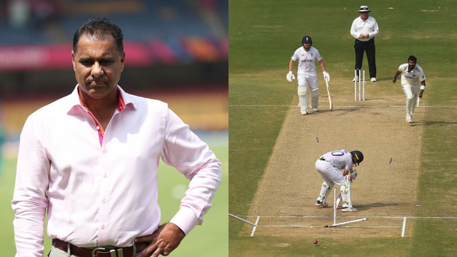 Legendary Waqar Younis gives priceless reaction to Jasprit Bumrah's 'yorker from heaven' that uprooted Ollie Pope's stumps Legendary Waqar Younis gives priceless reaction to Jasprit Bumrah's 'yorker from heaven' that uprooted Ollie Pope's stumps
