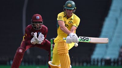 AUS vs WI: Sean Abbott rescues Australia from 142/6, then takes 3 wickets to help Steve Smith-led side beat West Indies by 83 runs Sean Abbott plays a reverse sweep against West Indies in the second ODI (Getty Images)