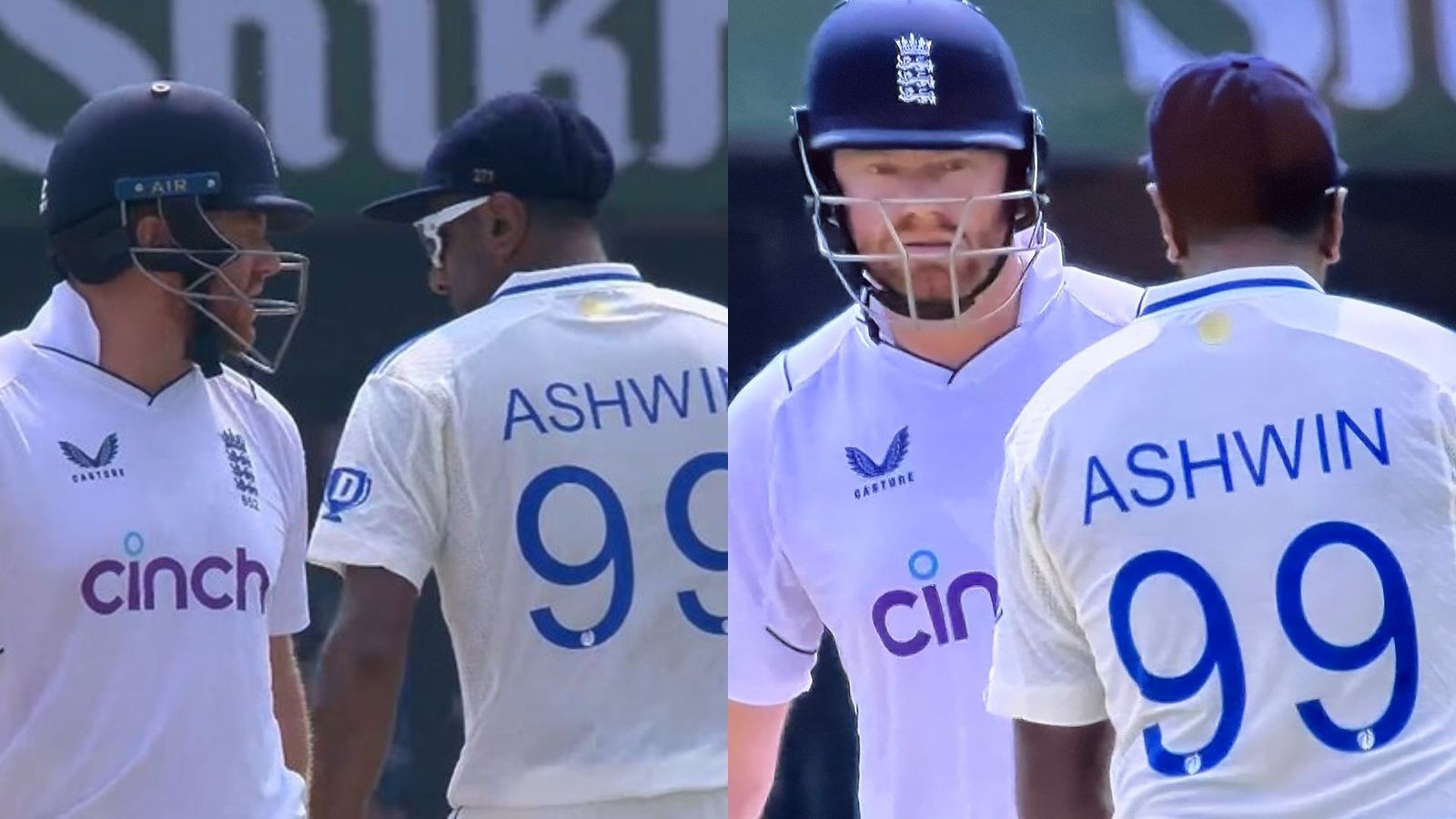 WATCH: Tempers flare on intense Day 4 of Vizag Test as Ravichandran Ashwin gives verbal send-off to Jonny Bairstow; video goes viral WATCH: Tempers flare on intense Day 4 of Vizag Test as Ravichandran Ashwin gives verbal send-off to Jonny Bairstow; video goes viral
