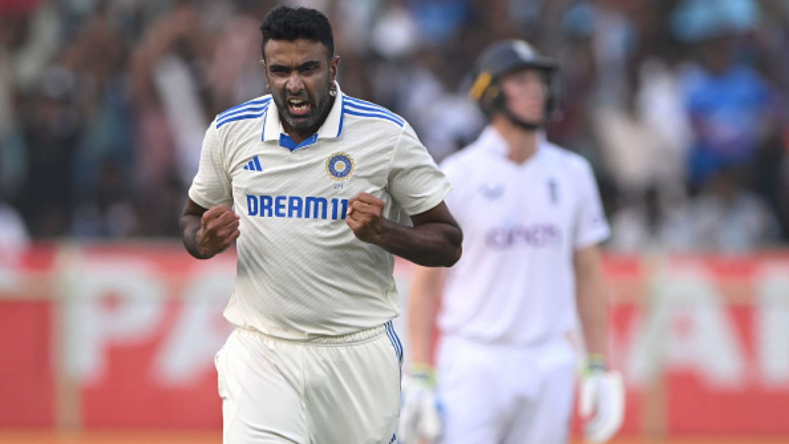 IND vs ENG: Ravichandran Ashwin scripts colossal history, becomes India's leading wicket-taker in Test against England Ravichandran Ashwin of India celebrates after dismissing Ollie Pope during day four of the 2nd Test Match between India and England. (Getty Images)