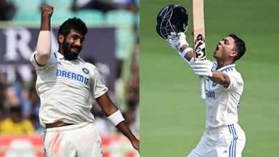 IND vs ENG: Yashasvi Jaiswal's double ton and Jasprit Bumrah's spell for the ages help India win Vizag Test by 106 runs, level series 1-1 Jasprit Bumrah (L) and Yashasvi Jaiswal (R).