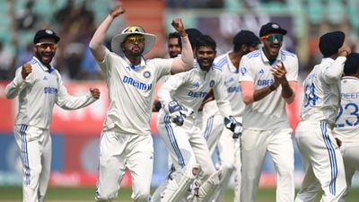 Massive boost to India in WTC 2023-2025 points table after thrashing England in 2nd Test, Ben Stokes' brigade left lurching India's Shreyas Iyer celebrates with teammates after running out England captain Ben Stokes during Day 4 of the 2nd Test on February 5. (Getty)