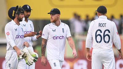 REVEALED: Why Ben Stokes' England decide to leave India after suffering hefty defeat in 2nd Test against Rohit Sharma's brigade? England's Ben Stokes and Ben Foakes interact as they make their way off at the end of Day 2 of 2nd Test against India. (Getty)