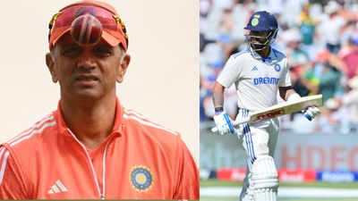 Will Virat Kohli play remaining 3 Tests against England? Coach Rahul Dravid answers burning question India former captain Virat Kohli (right) and head coach Rahul Dravid in this frame. (Getty)