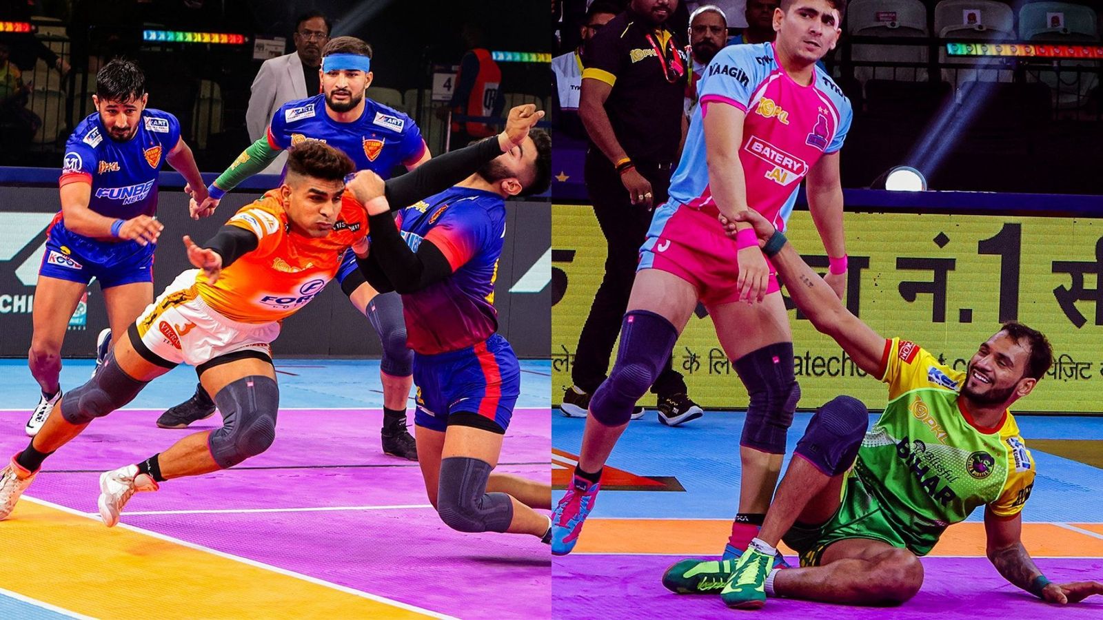 Pro Kabaddi League: Puneri Paltan seal playoff berth after draw against Dabang Delhi; Patna Pirates win thriller versus Jaipur Pink Panthers Pro Kabaddi League: Puneri Paltan seal playoff berth after draw against Dabang Delhi; Patna Pirates win thriller versus Jaipur Pink Panthers