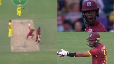 WATCH: Two WI batters indulge in heated verbal fight on-field in 3rd ODI against Australia after bizarre mix-up leads to Matthew Forde's run out; video viral Matthew Forde and Roston Chase were involved in a heated exchange on field.