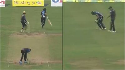 Watch: Babar Azam refuses to run on overthrow, runs to short fine leg to field for Durdanto Dhaka in BPL 2024 clash Rangpur Riders' Babar Azam during his knock against Durdanto Dhaka (Screengrab: X)
