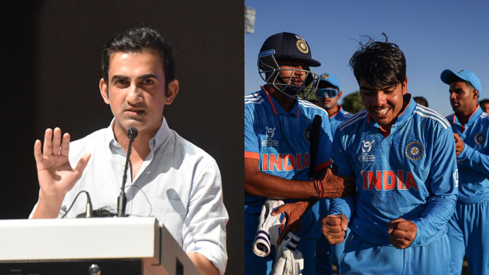 U19 World Cup: Gambhir and Ganguly's reaction wins the Internet after Indian teenagers put a masterclass in handling pressure against South Africa in semi-final U19 World Cup: Gambhir and Ganguly's reaction wins the Internet after Indian teenagers put a masterclass in handling pressure against South Africa in semi-final