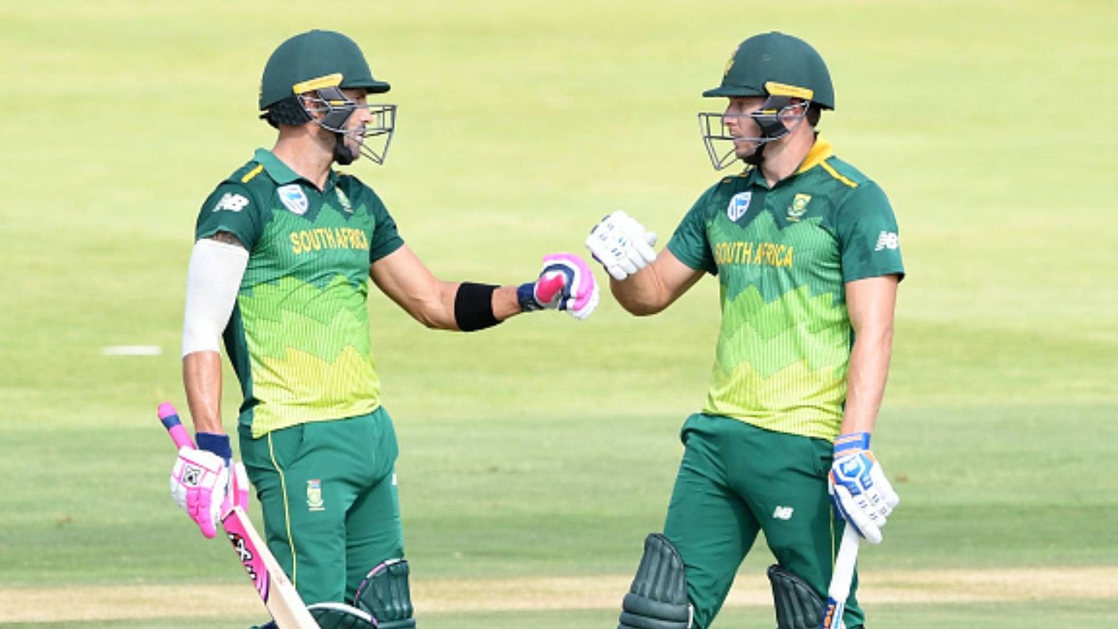 South Africa star batter becomes 12th cricketer to breach 10,000-run mark in T20s; check the complete list here Faf du Plessis (L) and David Miller (R).