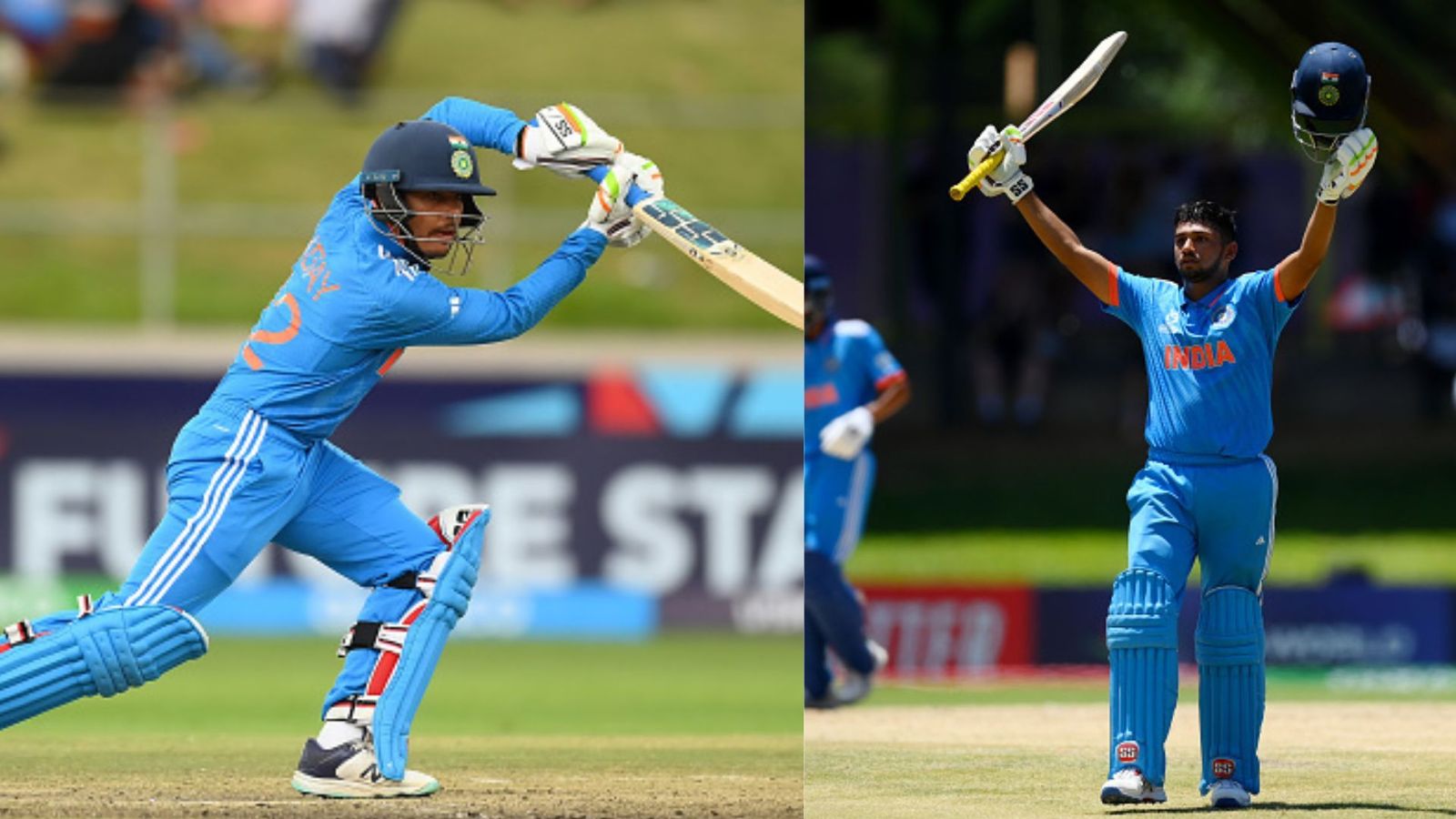 U-19 World Cup: Uday Saharan leads run-scoring charts, Sarfaraz Khan's brother makes it to top 5 batters list India U-19 captain Uday Saharan (Left) and Musheer Khan of India. (Getty Images)