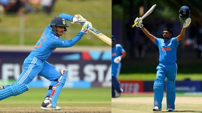 U-19 World Cup: Uday Saharan leads run-scoring charts, Sarfaraz Khan's brother makes it to top 5 batters list India U-19 captain Uday Saharan (Left) and Musheer Khan of India. (Getty Images)