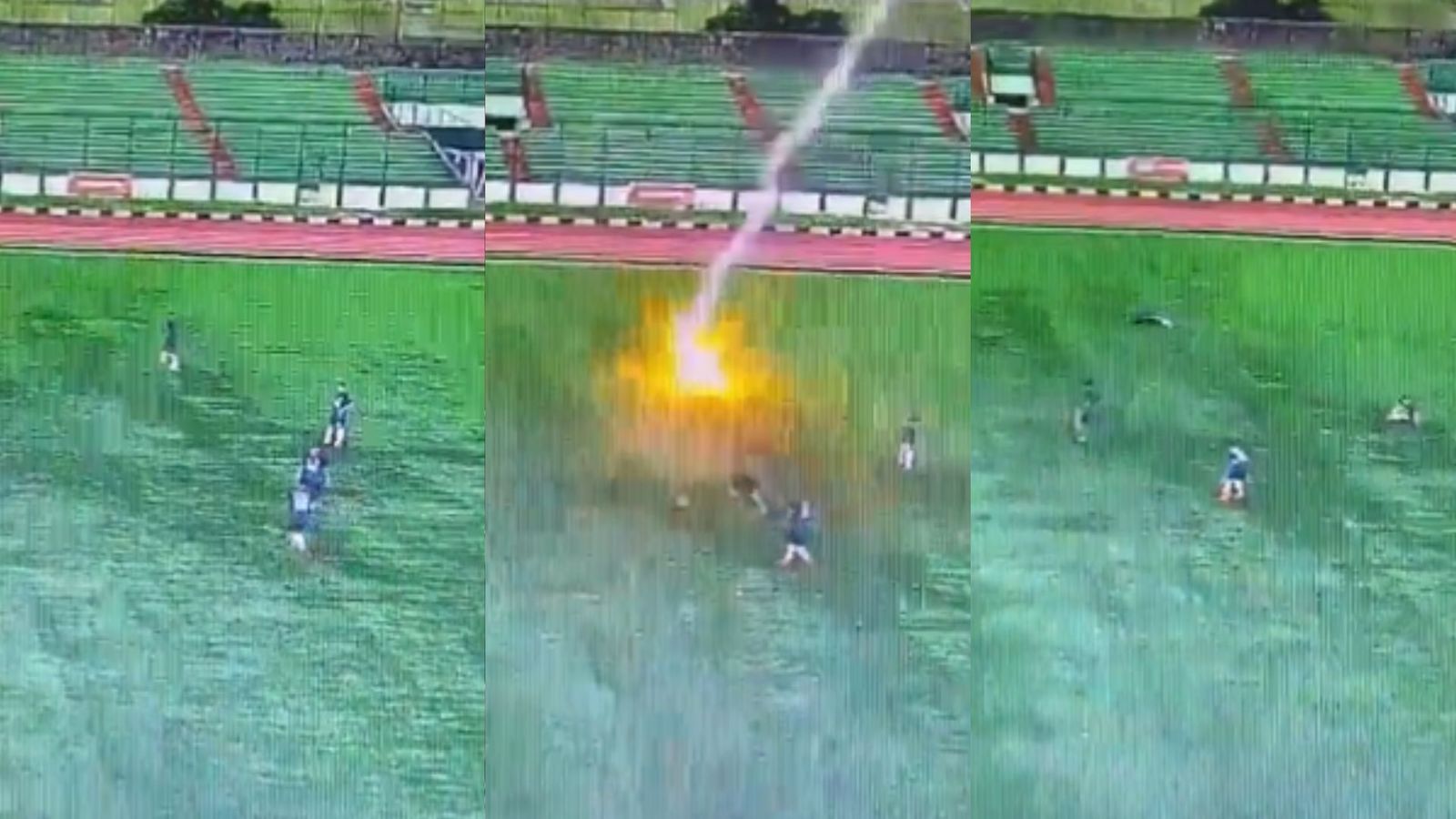 Football player dies on pitch after being hit by lightning in Indonesia, spine-chilling video sends shockwaves across the globe Football player dies on pitch after being hit by lightning in Indonesia, spine-chilling video sends shockwaves across the globe