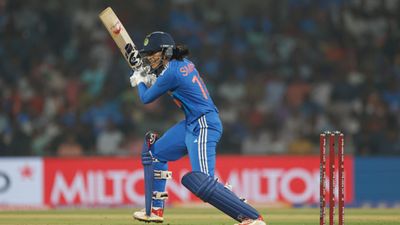 ICC ODI Rankings: Smriti Mandhana breaks into top 5 in women's standings, Ashleigh Gardner drops 3 places India's star batter Smriti Mandhana in this frame. (Getty)