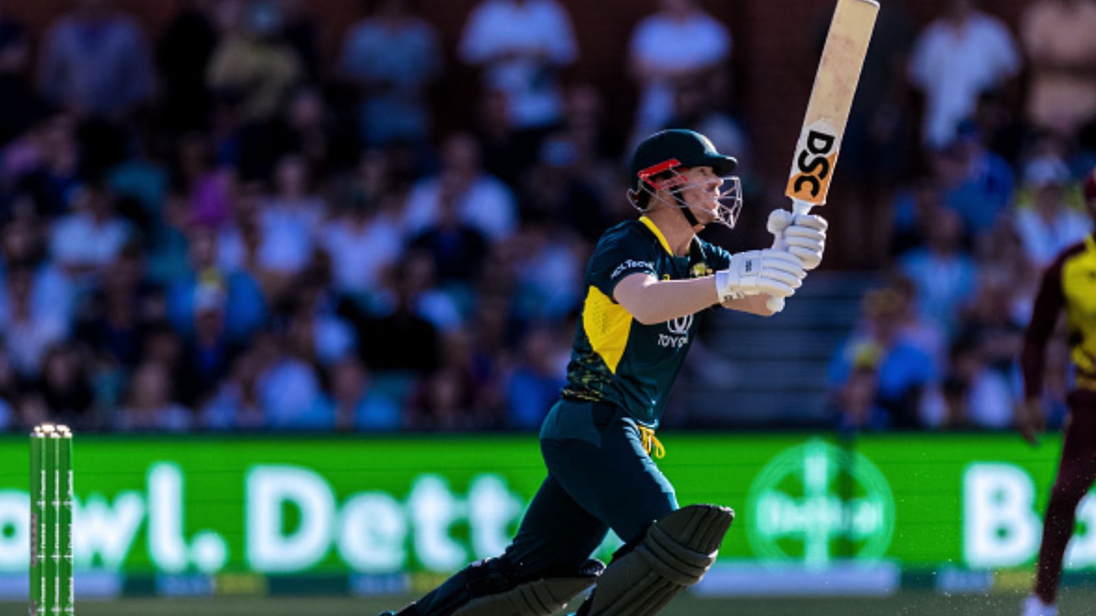 AUS vs WI: David Warner scripts history, becomes first ever Australian to achieve this towering feat in T20 cricket Australia's star batter David Warner in this frame. (Getty)