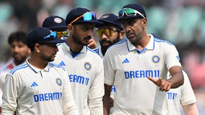 R Ashwin chases historic Test record in third match against England in Rajkot, set to breach Kumble's towering feat (L-R) India's Kuldeep Yadav, Axar Patel, Jasprit Bumrah and Ravichandran Ashwin in this frame. (Getty)