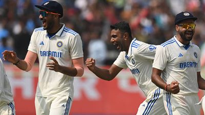 Dropped from playing XI, Indian bowler released from Test squad vs England; to play Ranji Trophy match at Eden Gardens Axar Patel, R Ashwin and Mukesh Kumar celebrating a wicket against England (Getty Images)
