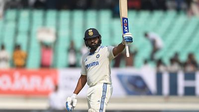 Rohit Sharma equals Sunil Gavaskar's 42-year-old feat, surpasses MS Dhoni with maiden Test century as captain against England Rohit Sharma celebrates his 11th Test century (Getty Images)
