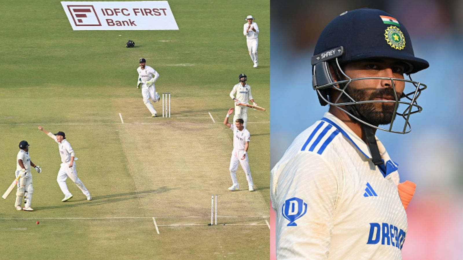'Feeling bad...': Ravindra Jadeja shares apologetic post for Sarfaraz Khan after horrible mix-up led to run-out blunder India's Sarfaraz Khan reacts after mix up with teammate Ravindra Jadeja on Day 1 of the 3rd Test against England in Rajkot. (Getty)
