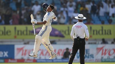 IND vs ENG: Ben Stokes fails to find answers to 'Jaisball' as Yashasvi hits another ton after England suffer batting collapse Yashasvi Jaiswal celebrates his second Test century in the ongoing series against England (Getty Images)