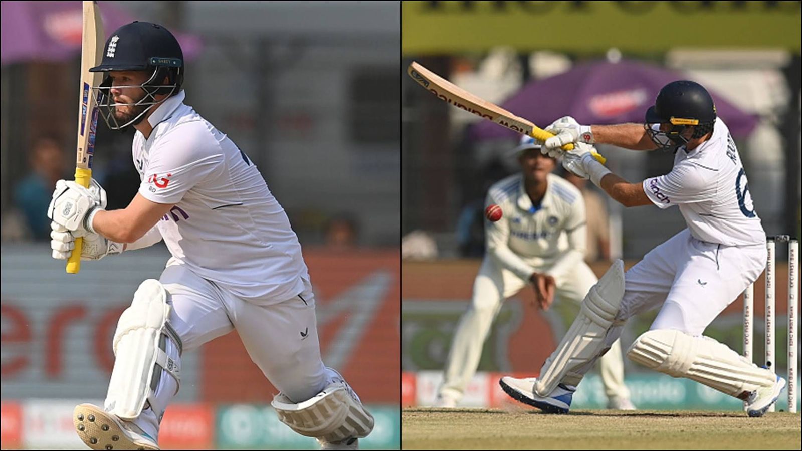 Ben Duckett defends Joe Root's controversial reverse-scoop dismissal, says 'Rooty's a freak, he does things...' Ben Duckett and Joe Root playing unorthodox shots (Getty Images)