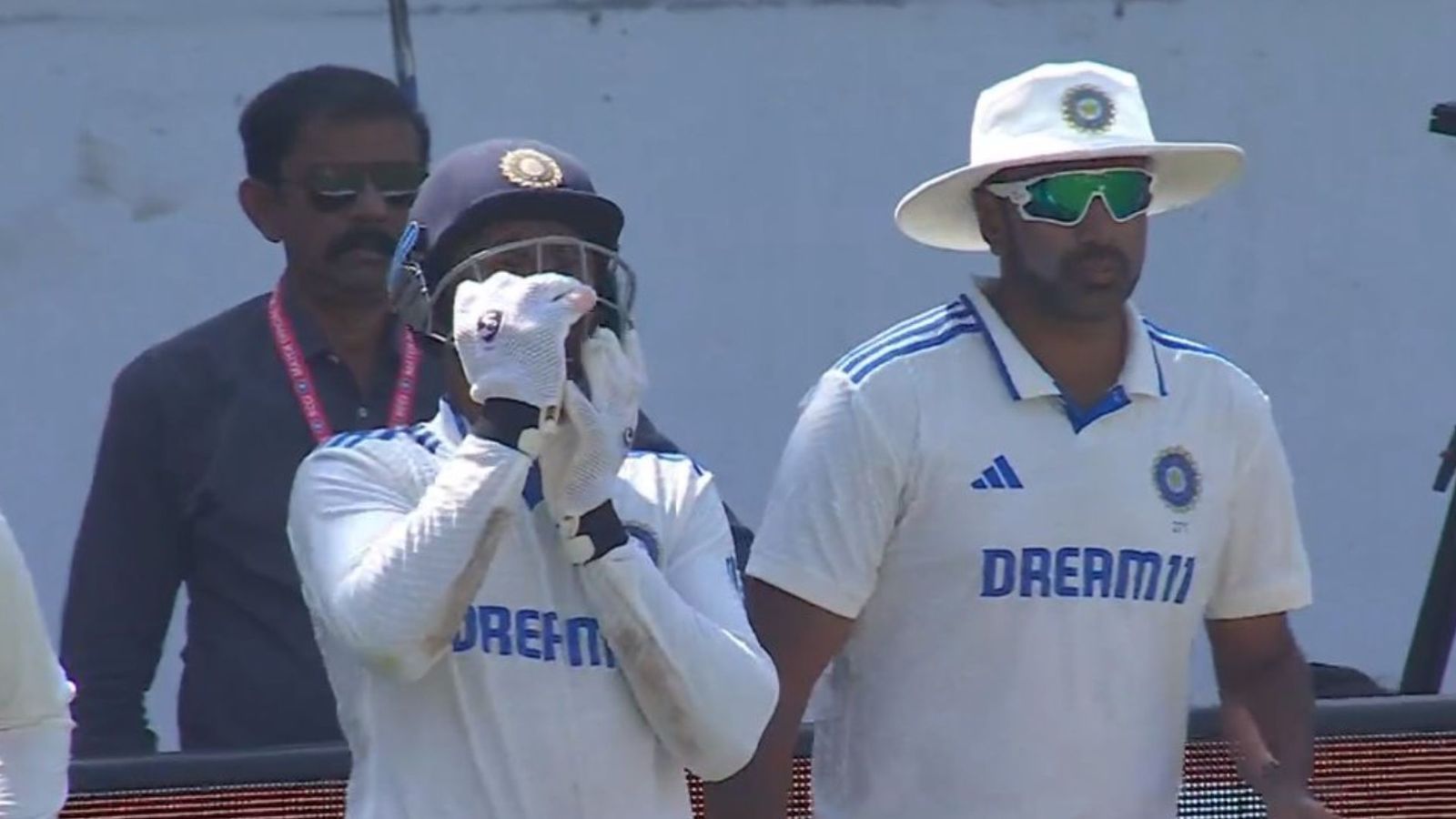 IND vs ENG: Ravichandran Ashwin returns after missing Day 3, walks out on the field post Tea on Day 4 Ravichandran Ashwin (L) returned to the field after tea on Day 4.