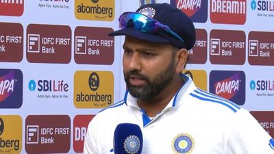 'I don't want to talk too much about him': Rohit Sharma's post-match comment after Yashasvi Jaiswal's record-breaking double ton Indian skipper Rohit Sharma in the post-match presentation (Screengrab: X)
