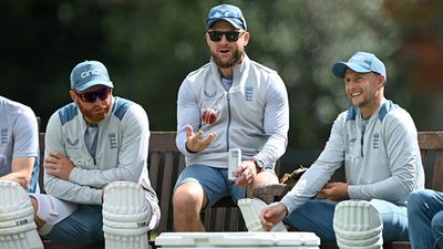 'I'm not blind but...': Head coach Brendon McCullum reacts to out-of-form batter’s criticism after Rajkot debacle England head coach Brendon McCullum with Jonny Bairstow and Joe Root (File Photo: Getty Images)