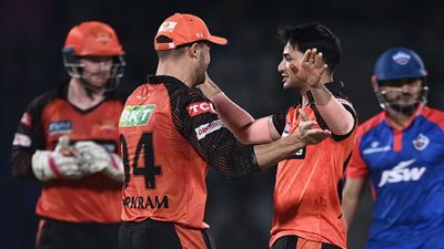 Is Abhishek Sharma involved in model Tanya Singh's suicide case? Police come up with big update Sunrisers Hyderabad's Abhishek Sharma celebrates with his teammates in this frame. (Getty)