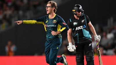 NZ vs AUS: Adam Zampa rips through New Zealand's batting line-up as Australia register 72-run win in 2nd T20I, secure unassailable 2-0 lead Australia bowler Adam Zampa celebrates after picking a wicket.