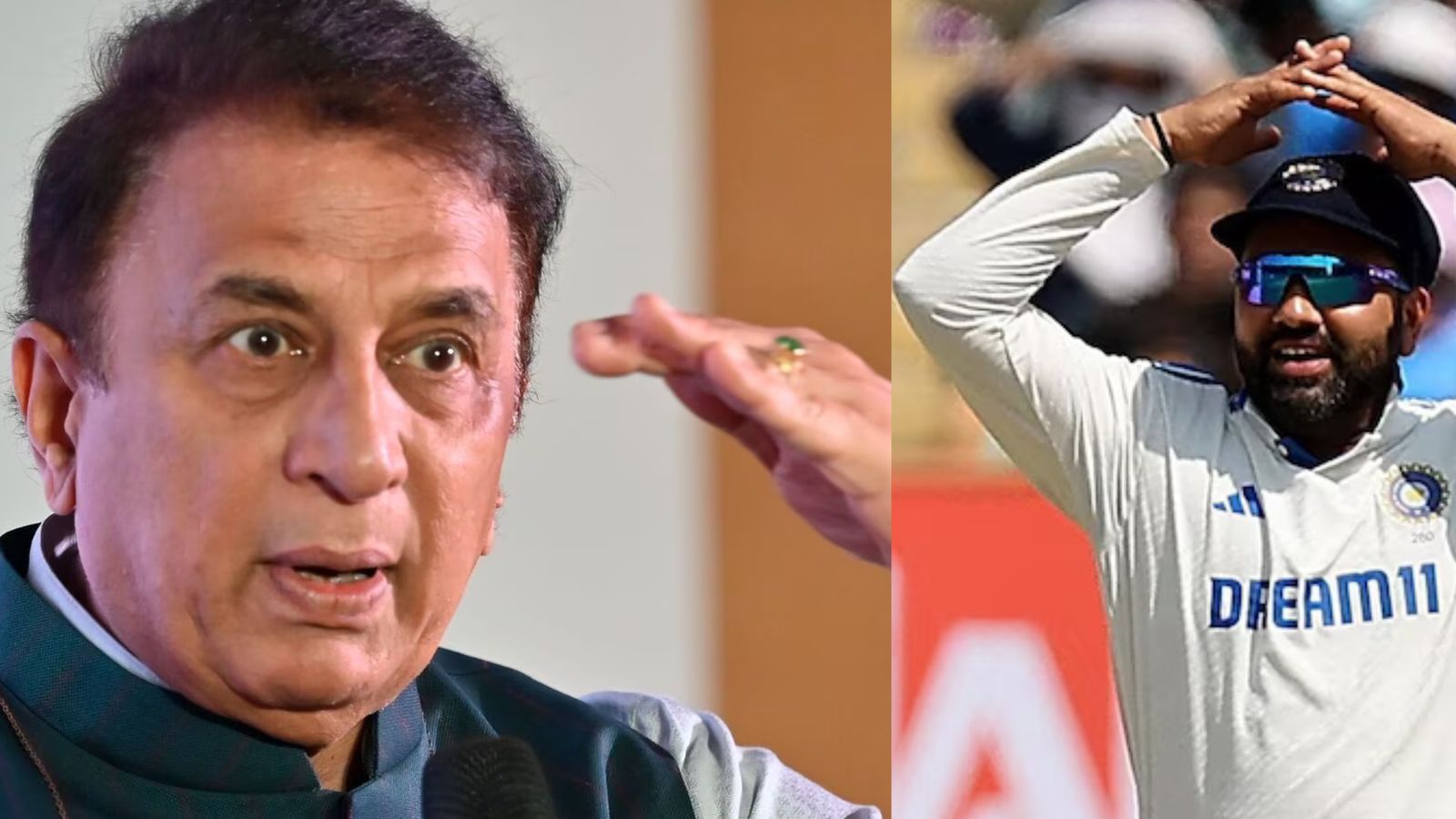 'He was forced...': Sunil Gavaskar slams Rohit Sharma for squandering DRS prompted by Ravindra Jadeja India's batting legend Sunil Gavaskar (left) and skipper Rohit Sharma in this frame. (X)