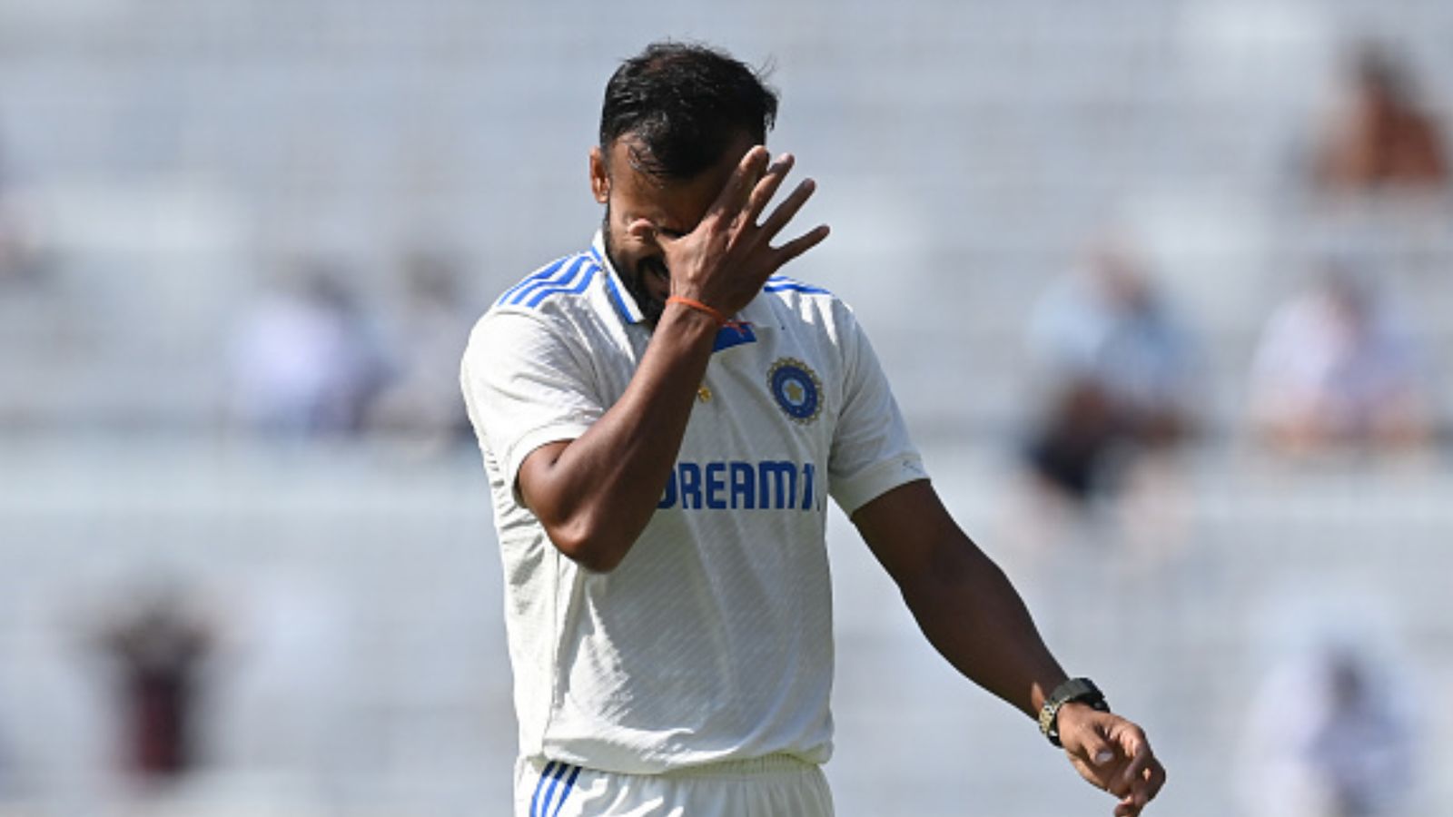 'My dad wanted me to become something in life': Emotional Akash Deep credits late father for inspirational debut performance India's Akash Deep reacts after bowling a no ball that dismissed Zak Crawley on Day 1 of the 4th Test against England on February 23. (Getty)