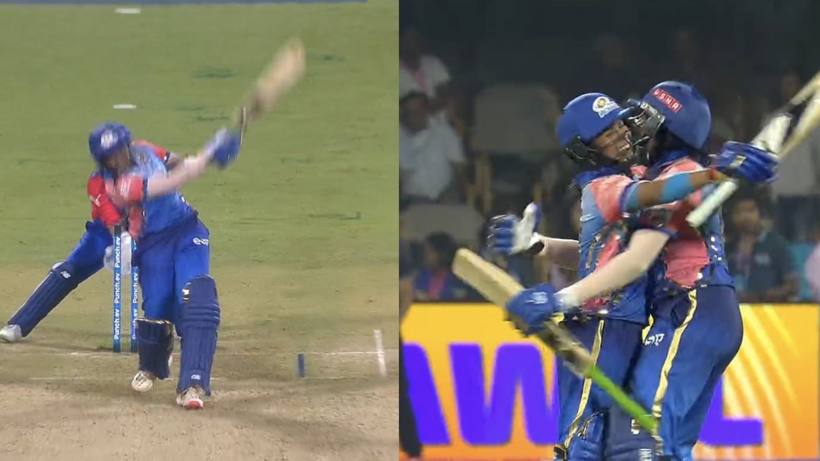 Sajana pulls of heist with last-ball six as Mumbai Indians rock Delhi Capitals in WPL 2024 opener, Alice Capsey's all-round gem goes in vain Sajeevan Sajana hits six off last ball to help Mumbai Indians beat Delhi Capitals in WPL 2024 opener. (WPL)