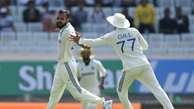 'I didn't know about...': Akash Deep responds to Mohammed Shami comparisons after shining on Test debut India's Akash Deep of India celebrates after dismissing Zak Crawley on Day 1 of the 4th Test against England on February 23 in Ranchi. (Getty)