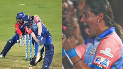 Harmanpreet reacts after Sajeevan Sajana's last-ball six seals MI's victory in WPL 2024 opener, says 'Because of her I'm..' Mumbai Indians' Sajeevan Sanjana (left) and skipper Harmanpreet Kaur in this frame. (Screengrab-X)