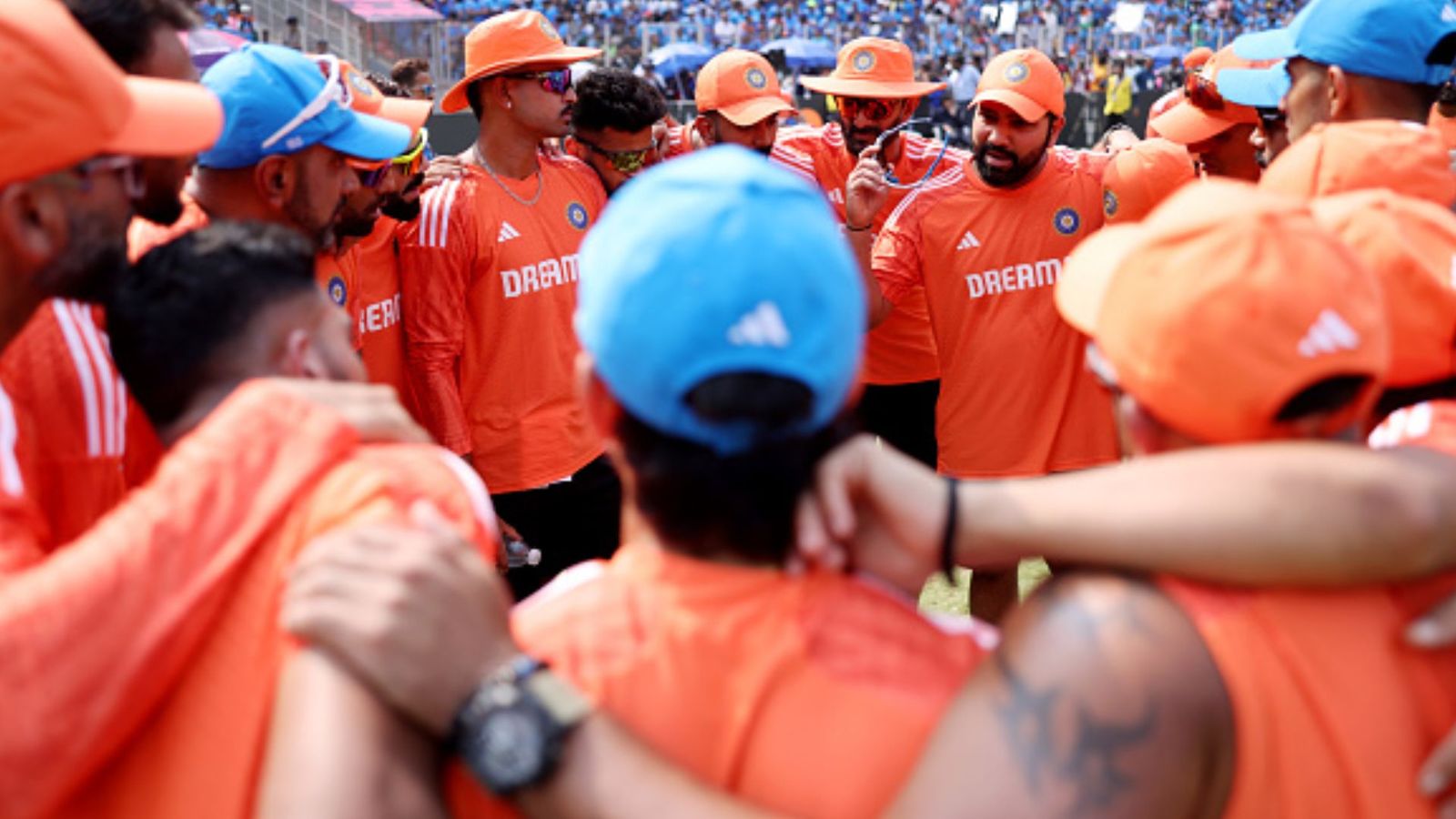 BCCI set to strip 2 star Team India cricketers of central contract as punishment for constantly ignoring guidelines Indian cricket team players in a huddle.