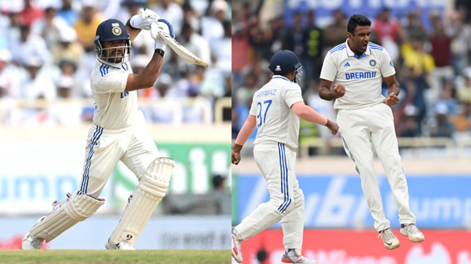 IND vs ENG: Dhruv Jurel's heroics, R Ashwin's masterful fifer put India on cusp of series victory as England set 192-run target in Ranchi Test India's Dhruv Jurel (left), R Ashwin (right) and Sarfaraz Khan in this frame. (Getty)