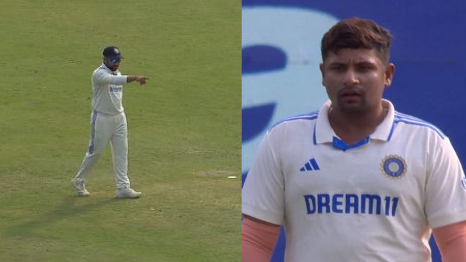 'Aye bhai, zyada hero mat ban': Rohit Sharma scolds Sarfaraz Khan on Day 3 of 4th Test to keep Naushad Khan's promise, video goes viral India skipper Rohit Sharma (left) and batting sensation Sarfaraz Khan in this frame. (Screengrab-X)