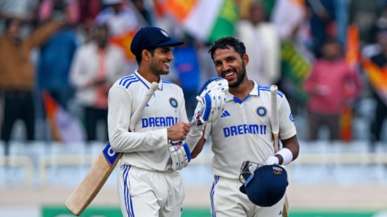 Dhruv Jurel wins hearts with special mention to James Anderson and Mark Wood after leading India to emphatic win over England in 4th Test India's Shubman Gill (L) and Dhruv Jurel celebrate their win at the end of the fourth day of the 4th Test against England in Ranchi on February 26. (Getty)