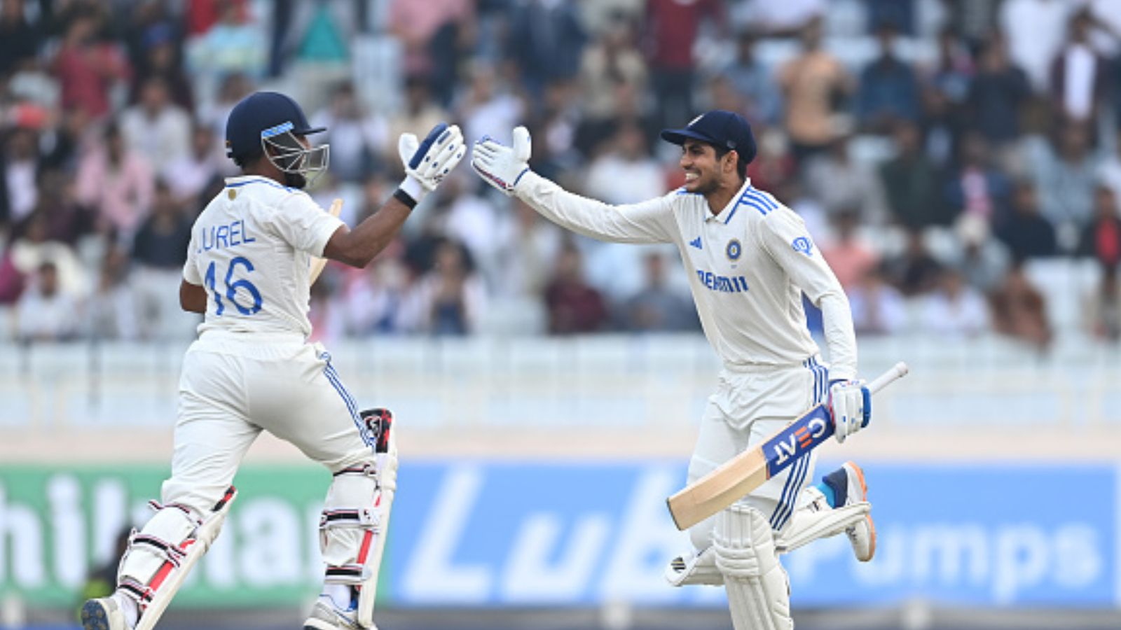 IND vs ENG: Dhruv Jurel turns India's troubleshooter again as Rohit Sharma's brigade diffuses England's Bazball to win 4th Test, seal series India batsmen Shubman Gill (right) and Dhruv Jurel celebrate the winning runs during Day 4 of the 4th Test against England on February 26, 2024 in Ranchi, India. (Getty)