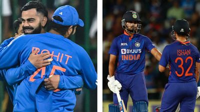 BCCI annual contracts: Rohit Sharma, Virat Kohli earn crores in salary; check how much Ishan Kishan, Shreyas Iyer and others earn Virat Kohli and Rohit Sharma (L), Shreyas Iyer and Ishan Kishan (R).