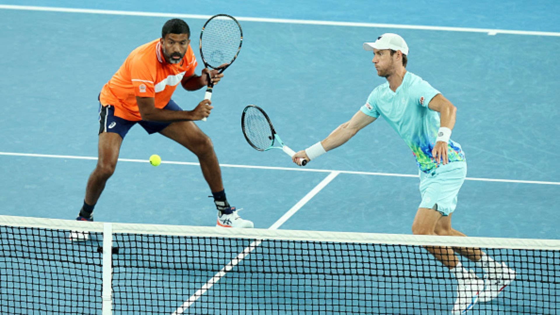 Bopanna-Ebden advance to quarterfinals alongside Bhambri-Haase pair; Nagal suffers defeat in Dubai Tennis Championship Top seeds Rohan Bopanna and his Australian partner Matthew Ebden in this frame. (Getty Images)