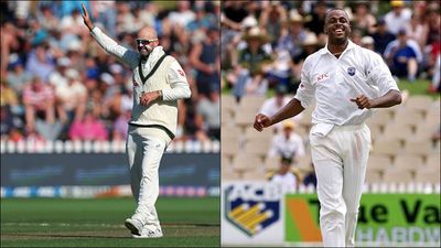 Nathan Lyon surpasses West Indies legend to become 7th highest wicket-taker in Test cricket; here is a list of players ahead of him Australia's Nathan Lyon and West Indies' Courtney Walsh (Getty Images)