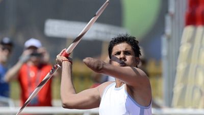Paralympic gold medalist Devendra Jhajharia set to contest Lok Sabha elections for BJP in Rajasthan Devendra Jhajharia competes during the men's javelin throw F46 (File Photo: Getty Images)