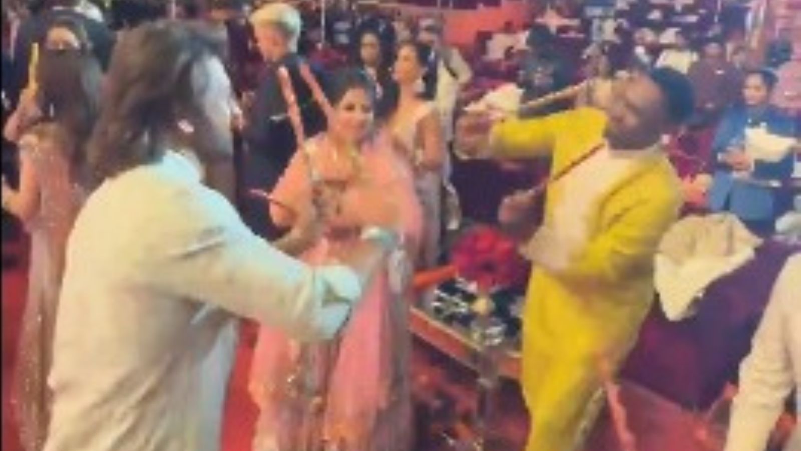WATCH: MS Dhoni and Dwayne Bravo light up Anant Ambani-Radhika Merchant's pre-wedding celebration with special Dandiya Dance MS Dhoni and Dwaye Bravo were seen playing Dandiya during Anant Ambani-Radhika Merchant's pre-wedding celebration. (Screengrab-X)