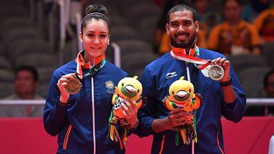 Big News: India men and women Table Tennis teams create history, book 2024 Paris Olympics berth for first time Manika Batra and Sharath Kaml after winning gold medal in Asian Games 2018 (File Photo: Getty Images)